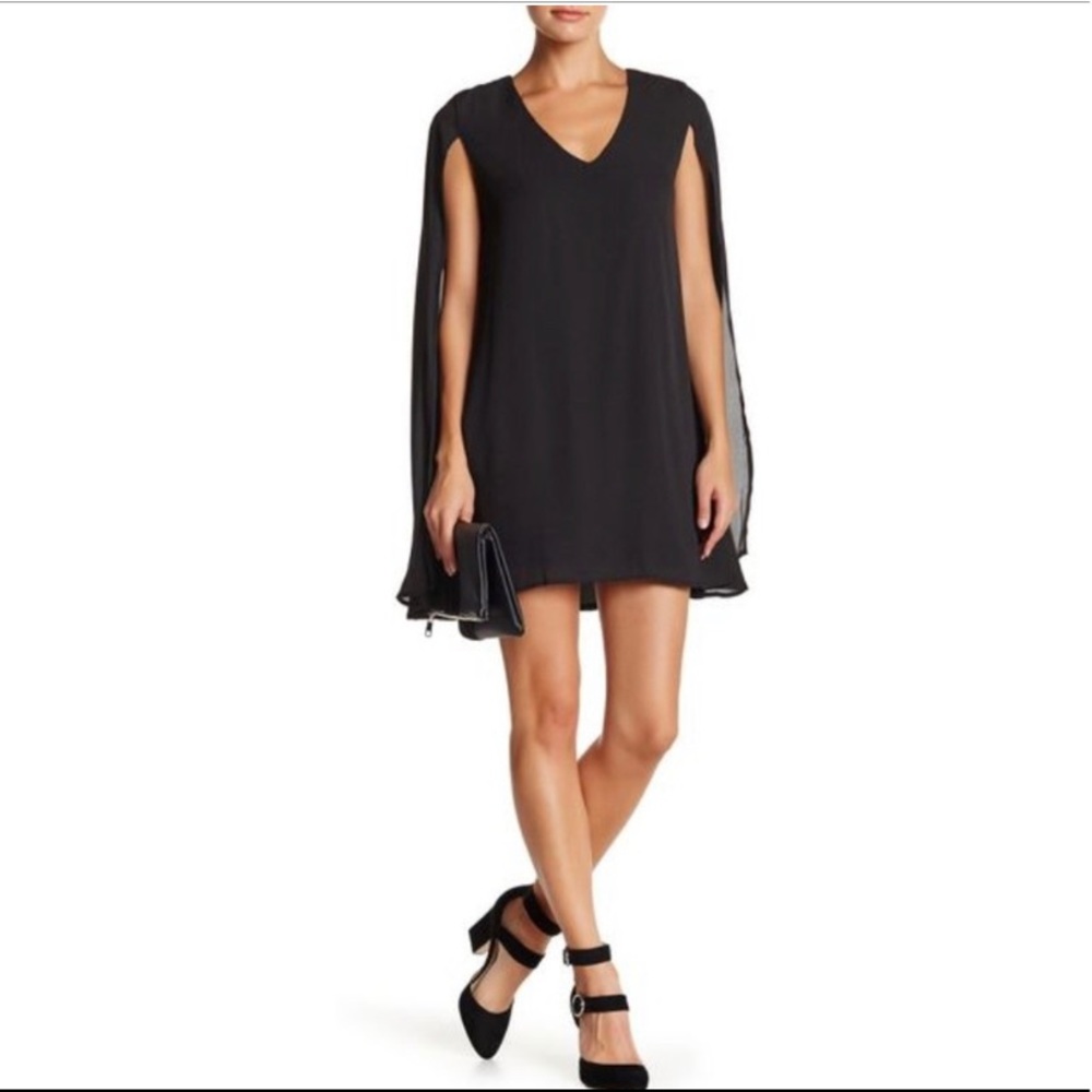 Romeo & Juliet sz XS black cape dress